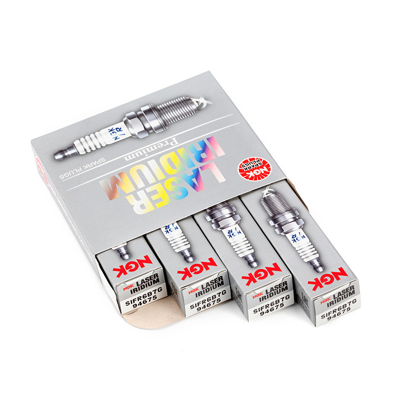 หัวเทียน NGK Iridium Platinum SIFR6B7G ปรับให้เข้ากับ Harvard H6H7H8H9F72.0T VV5V6 4 ชิ้นแพ็ค