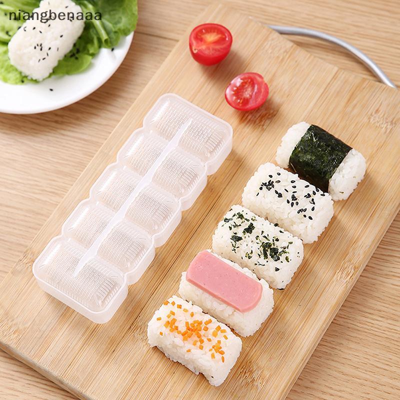 (niangbenaaa) 5 ชิ้น/เซ็ตซูชิ Nigiri Maker ข้าวปั้นแม่พิมพ์ Nonsti กด Maker DIY Bento เครื่องมือใหม่