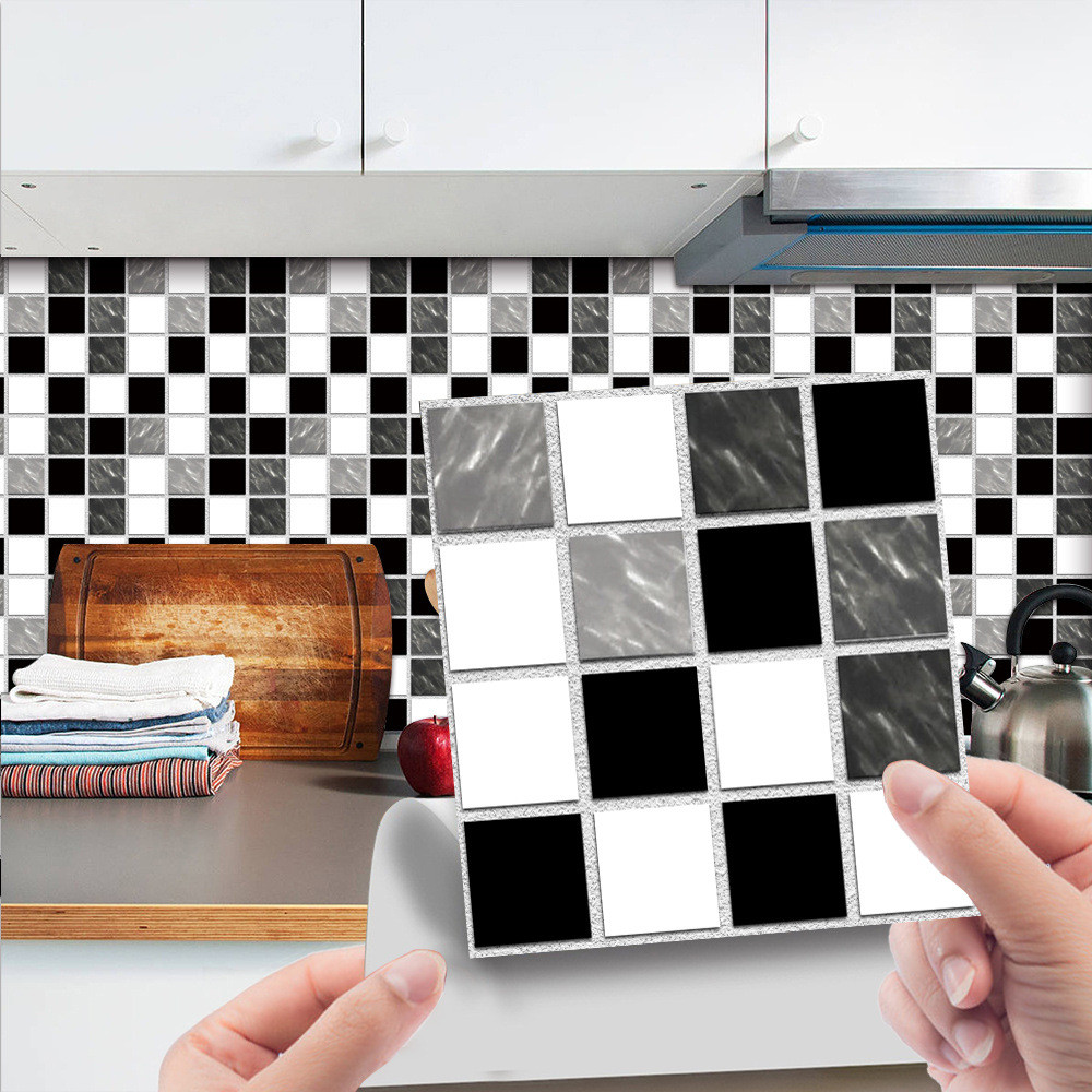MSC077 Cross-Border การค้าต่างประเทศ 3D สามมิติโมเสคกระเบื้องสติกเกอร์ DIY ตกแต่ง Self-Adhesive สติ๊
