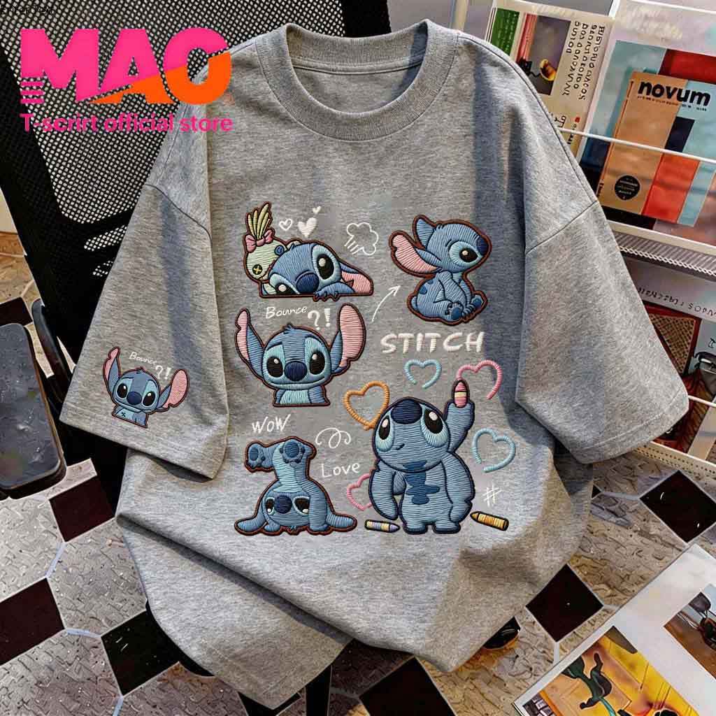 COD✅ (จัดส่งในกรุงเทพฯ) MAO Shop  เสื้อยืดลายการ์ตูน สไตล์เกาหลี ทรงหลวม ใส่สบาย ดีไซน์น่ารัก#TX09