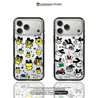 สัตว์เลี้ยงอิเล็กทรอนิกส์น่ารักแม่เหล็กขนาดกะทัดรัดเคสโทรศัพท์สําหรับiPhone 17Pro Max 17 Air 16 Plus 15 14 13 Pro Maxกรณีกันกระแทกป้องกันปก