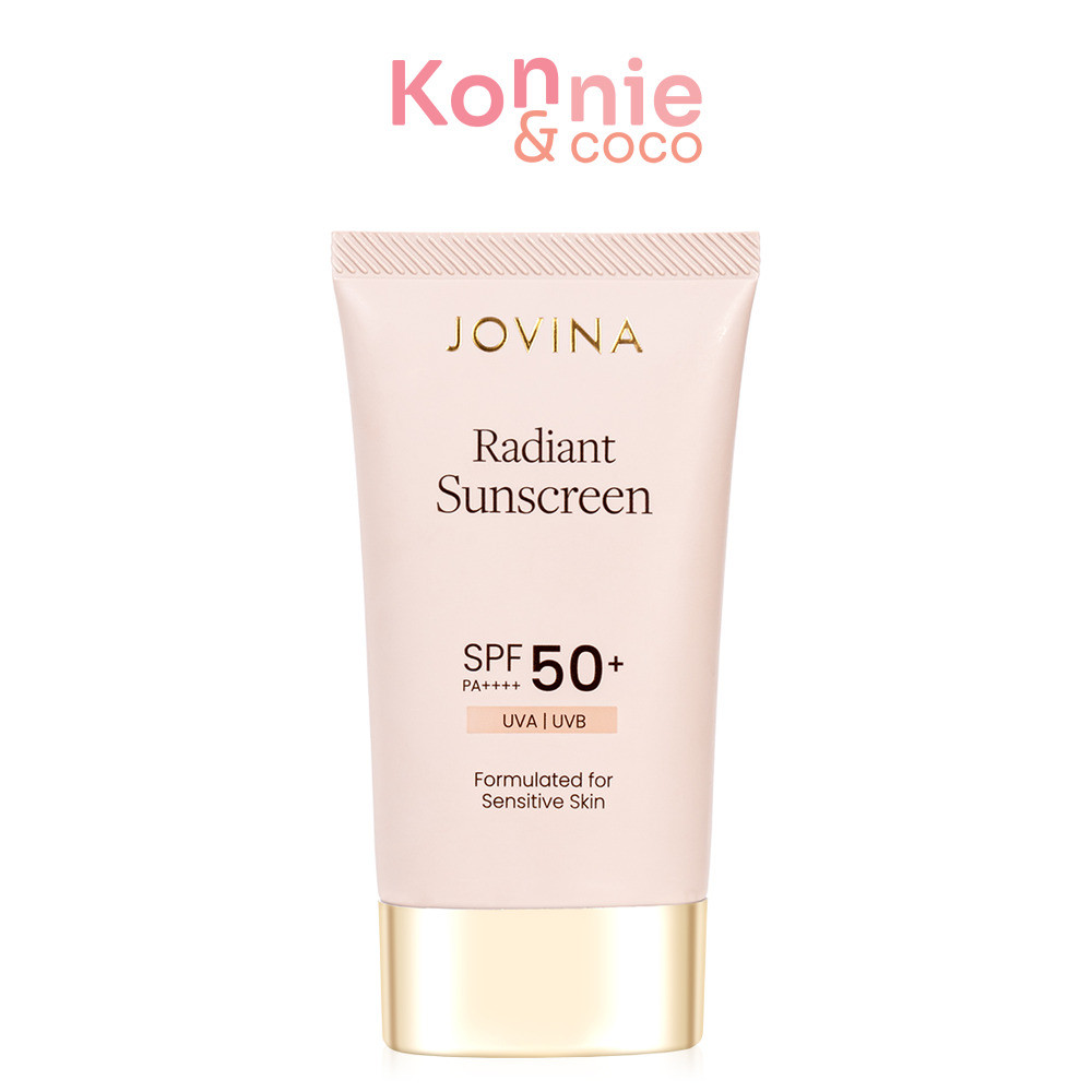 JOVINA Radiant Sunscreen SPF50+ PA++++ 30g โจวีน่า ครีมกันแดดเนื้อน้ำ.