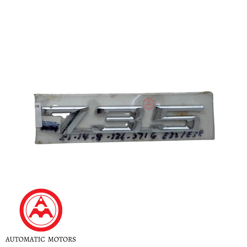 บูท BMW " 735 " โลโก้ E32 E38-735