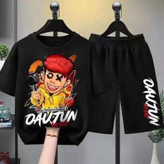【จัดส่งไทย】2ชิ้น TM เซ็ตชุดเด็ก เสื้อ+กางเกง ชุดสองชิ้น เสื้อยืดเด็ก คอตตอน OXX By OAUJUN สื้อยืดเด็ก คอตตอน