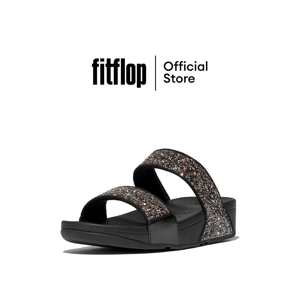 FITFLOP LULU MULTI-TONAL GLITTER S รองเท้าแตะผู้หญิง รุ่น JE5-C55 สี BLACK