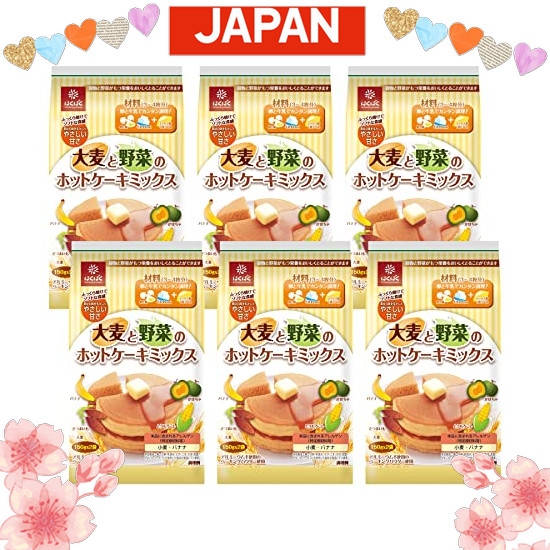 Direct from Japan Hakubaku Barley and Vegetable Pancake Mix (150g x 2P) x 6