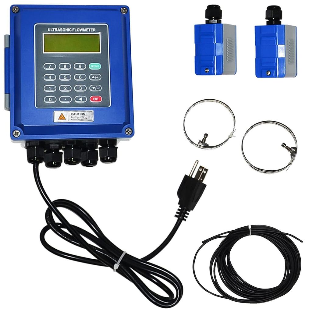 Classic Ultrasonic Flow Meter TUF-2000B Liquid Flowmeter IP67 Digital +TM-1 DN50-700mmMulti-inspecti