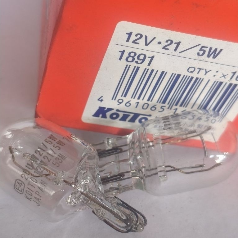 Koito T20 12V 21W 21/5W หลอดไฟรถยนต์แบบใส