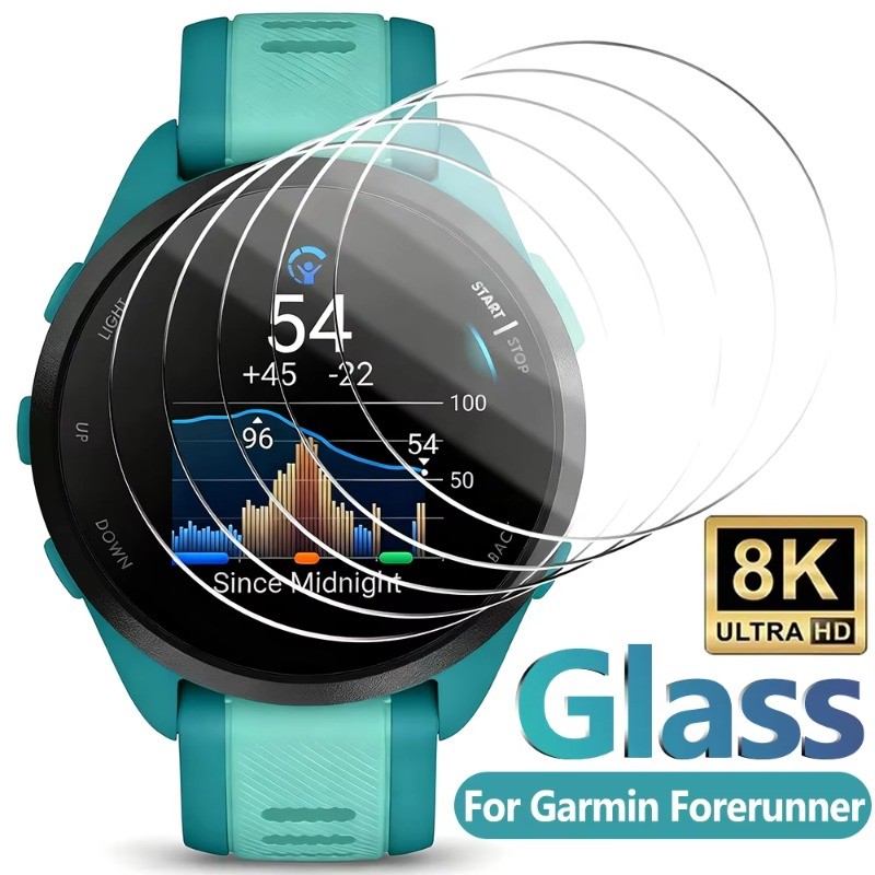 1-3PCS HD Clear ฟิล์มกระจกนิรภัยสําหรับ Garmin Forerunner 965 955 945 45S 265S 255M 255 245M 245 165 158 170 สมาร์ทนาฬิกากระจกใสป้องกันหน้าจอ