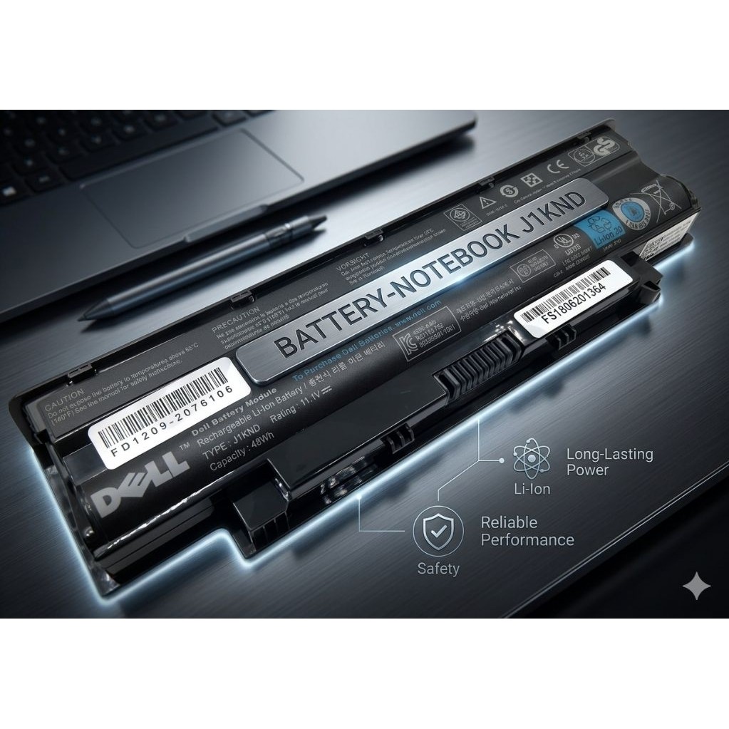 แบตเตอรี่โน๊ตบุ๊ค (แท้) J1KND  Vostro 1450 3450 N3010 N4010 N4110 N5010 N5110