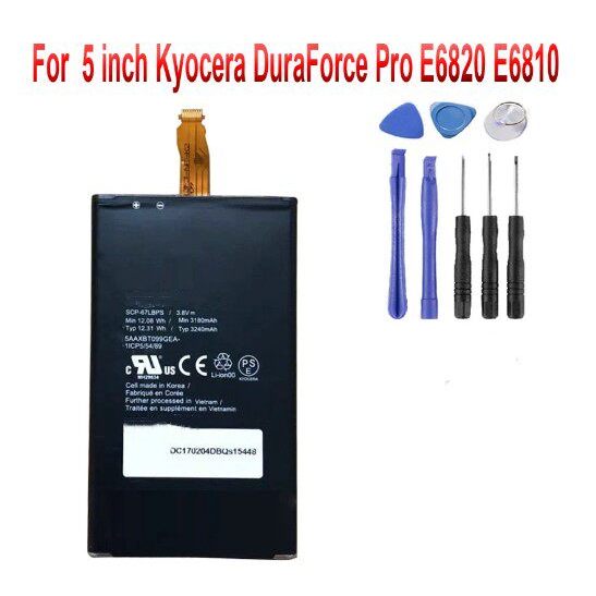 [คลังสินค้าพร้อม] เหมาะสําหรับแบตเตอรี่ KYOCERA KYOCERA Duraforce Pro E6820 E6810 SCP-67LBPS