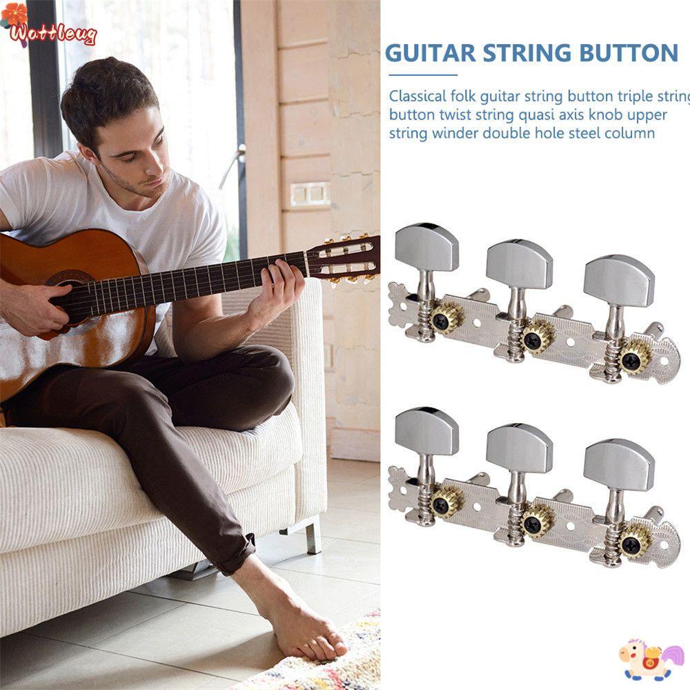 WATTLEUG Head Tuners Geared Replacement Sealed Folk Guitar Accessories