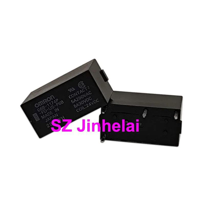 รีเลย์แท้ 10 ชิ้น G6B-1174P-US 5VDC 12VDC G6B-1174P-FD-US G6B-1174P-FD-US-P6B 24VDC