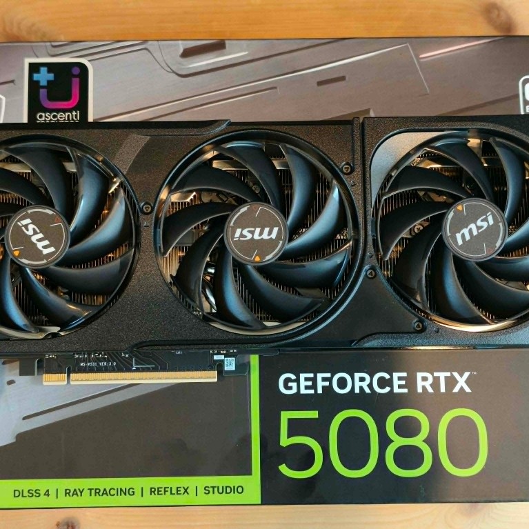 RTX 5080 16G - MSI  SHADOW 3X OC - 16GB GDDR7 การ์ดจอมือสอง ครบกล่อง ใช้งานปกติ