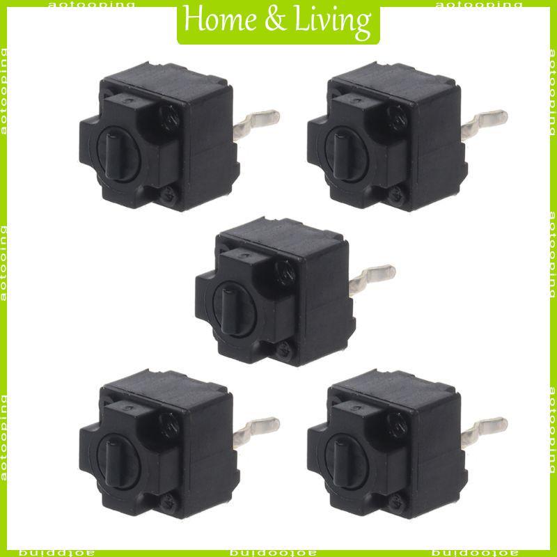 AOTOO 5 ชิ้นชุด EVQP0E07K เมาส์ Micro Switches Square Micro Switch สําหรับ Death NAGAadder สําหรับ I