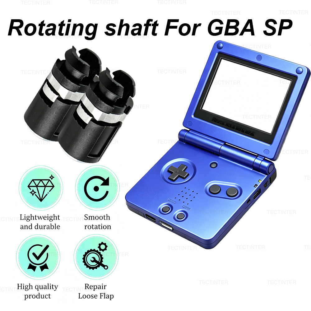 หมุนเพลาแกนบานพับสําหรับ Gameboy เปลี่ยนสําหรับเพลาซ่อมสําหรับ Gameboy Advance SP GBA SP