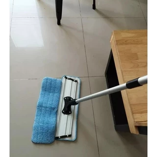 Microfiber mop ไม้ม็อบไมโครไฟเบอร์18นิ้ว ด้ามอลูมิเนียม แถมผ้าม็อบ1ผืน สีน้ำเงินคุณภาพดี