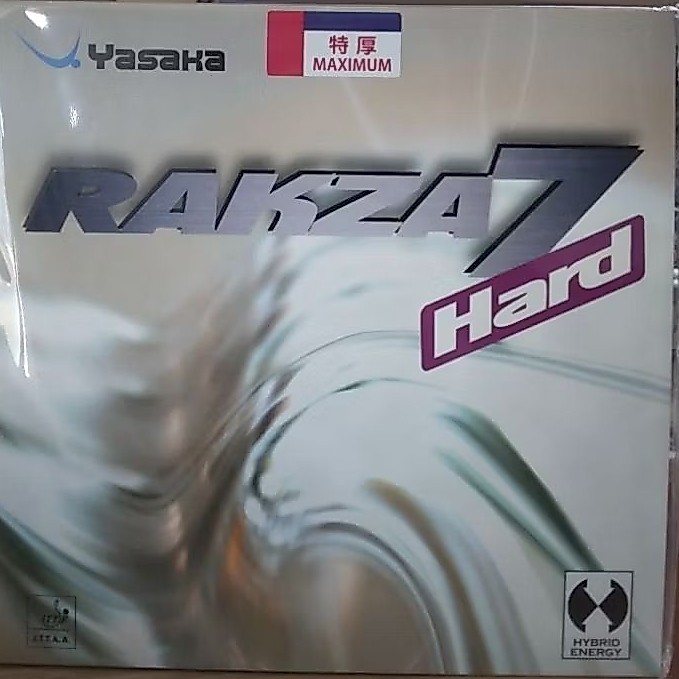 [ ใหม่ล่าสุด ] ยางปิงปอง YASAKA  RAKZA 7 HARD ฟองน้ำ 50 องศา แรงกว่า พุ่งกว่า หมุนกว่า RAKZA 7 สายบุกตัวจริง แท้ 100