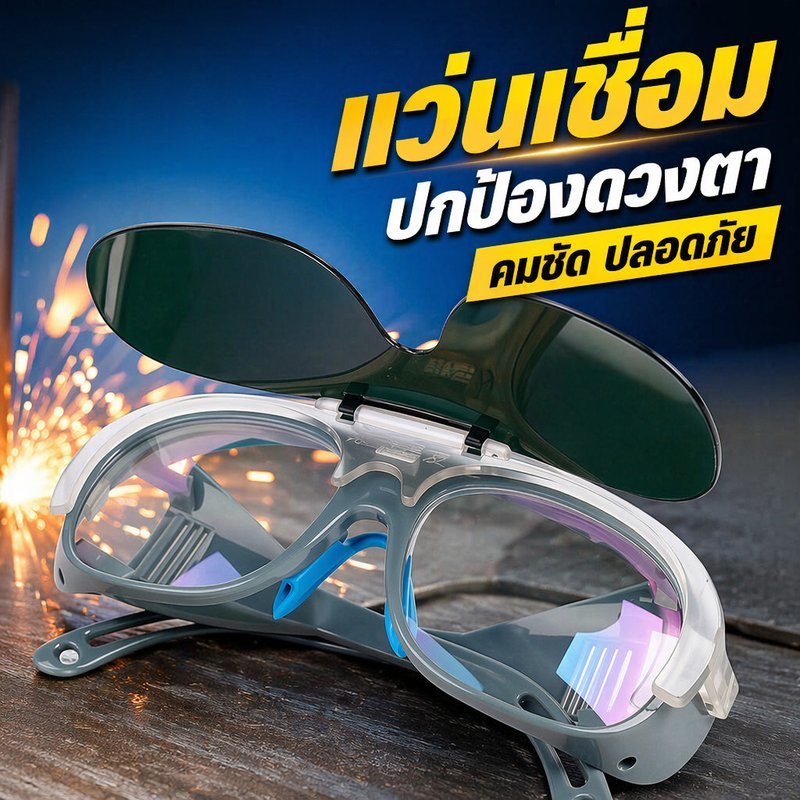 แว่นเชื่อมออโต้ แว่นเซฟตี้เชื่อม แว่นนิรภัยช่างเชื่อม