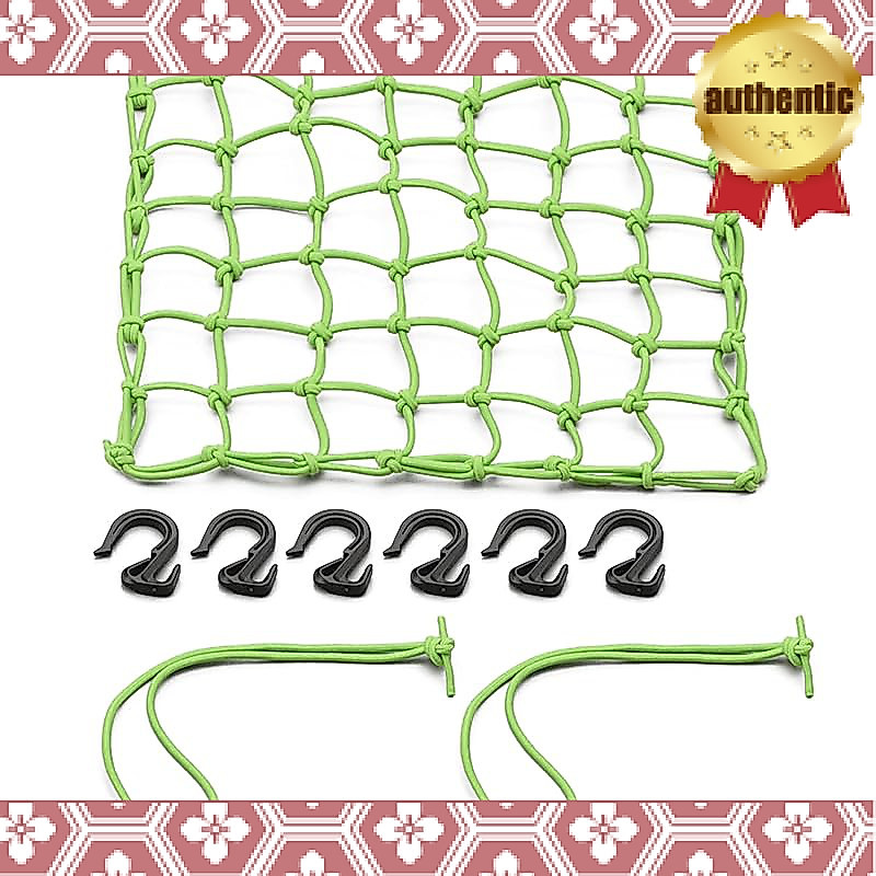 Daytona Touring Net - Available in 5 Colors & 4 Sizes, Large Size (400x400mm) with 6 Hooks and Stora