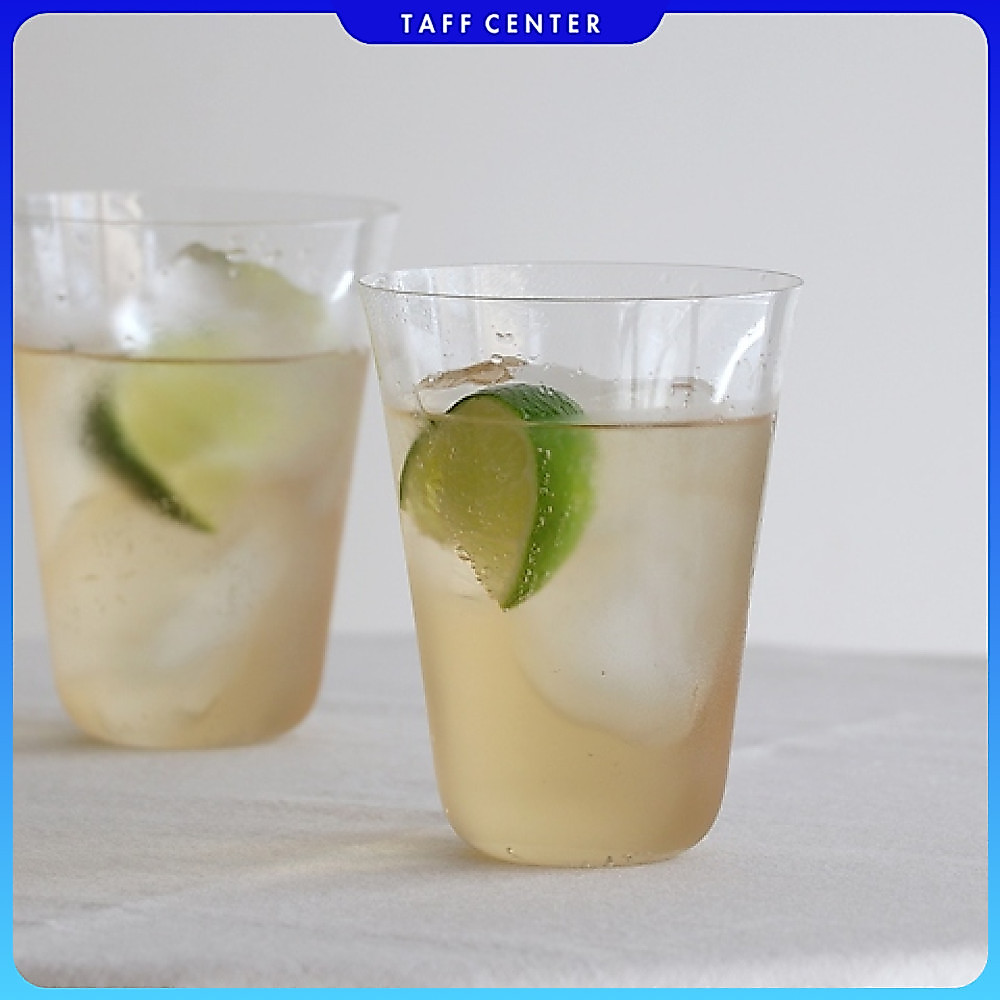 One Two Cups Aesthetic Glass Coffee Tea Ultra Thin Glass 370ml - KM518