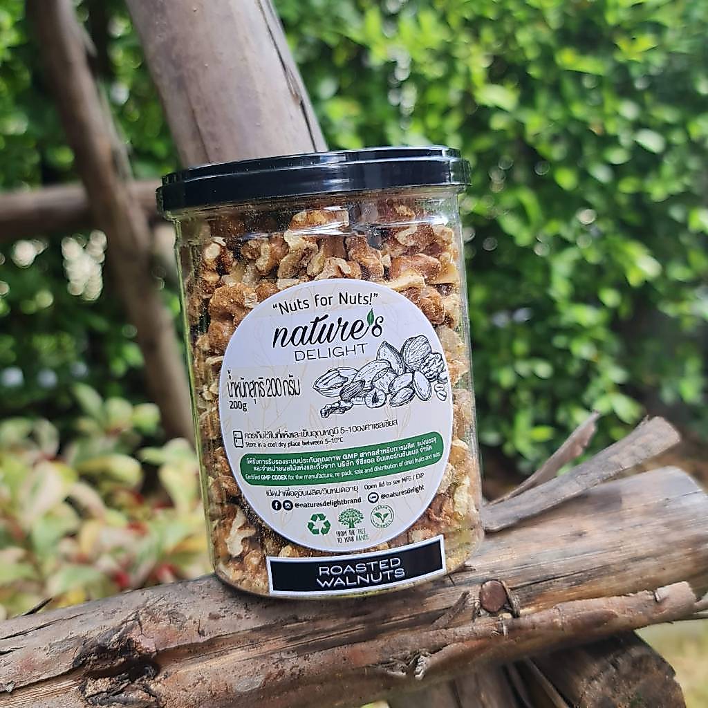 Nature's Delight Roasted Walnuts 200g / วอลนัท (อบ) 200 กรัม ตราเนเจอร์ส ดีไลท์