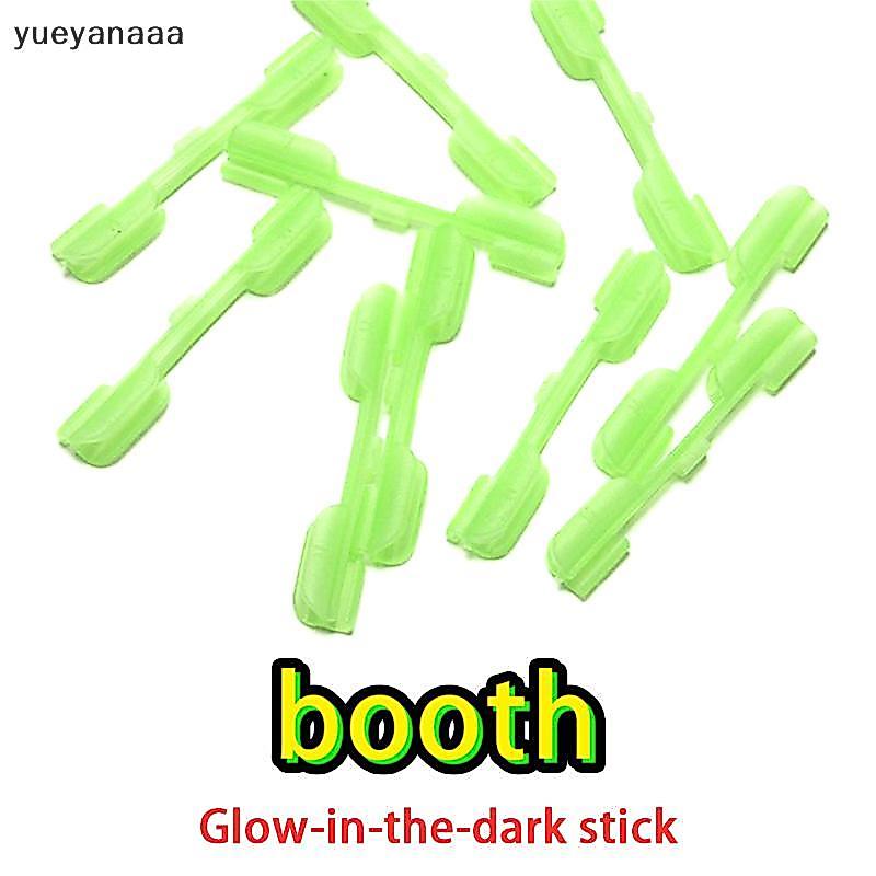 Yueyanaaa Glow-Inneck-Dark Rod Card Holder Glow Sti Rod คอเต่าเล็กน้อย Snap Fish Float Clip Set Floa