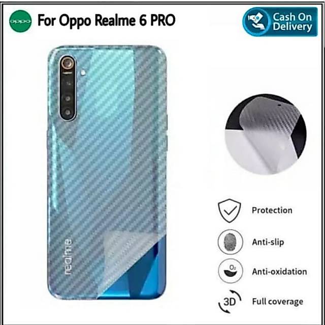 Garskin Carbon Oppo Realme 6 Pro Anti-Scratch Back Skin Hp Mondi Store