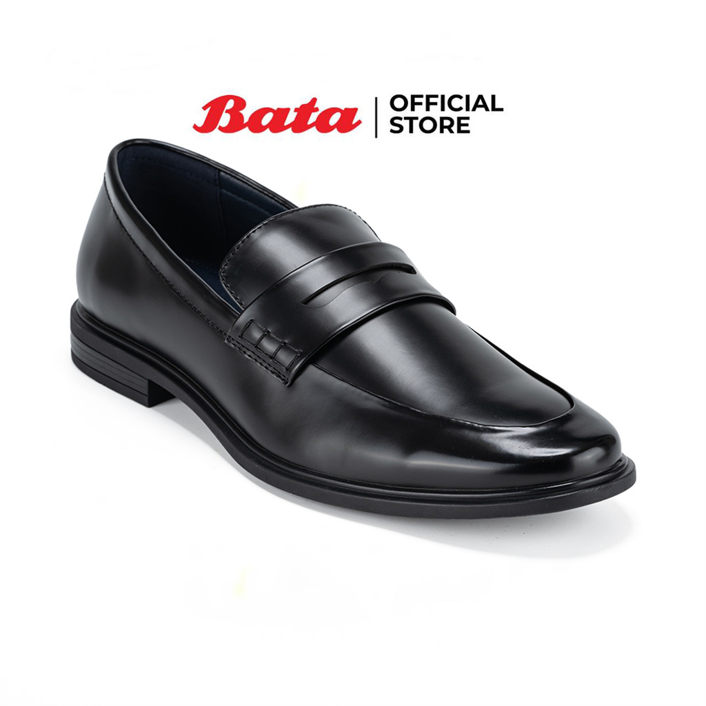 Bata บาจา Flexible รองเท้าคัทชูแบบสวม ทางการ พิธีการ สำหรับผู้ชาย สีดำ รหัส 8506113 สีน้ำตาล 8504113