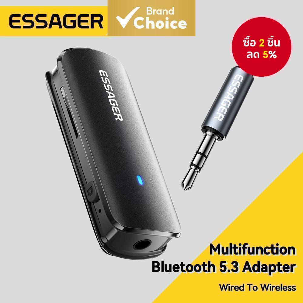 Essager อะแดปเตอร์สายเคเบิลเสียง บลูทูธ 5.3 Type-C 3.5 มม. รองรับ MP3 WAV พร้อม OMTP CTIA อเนกประสงค์ สําหรับ MobiIe Phone Switch PS5