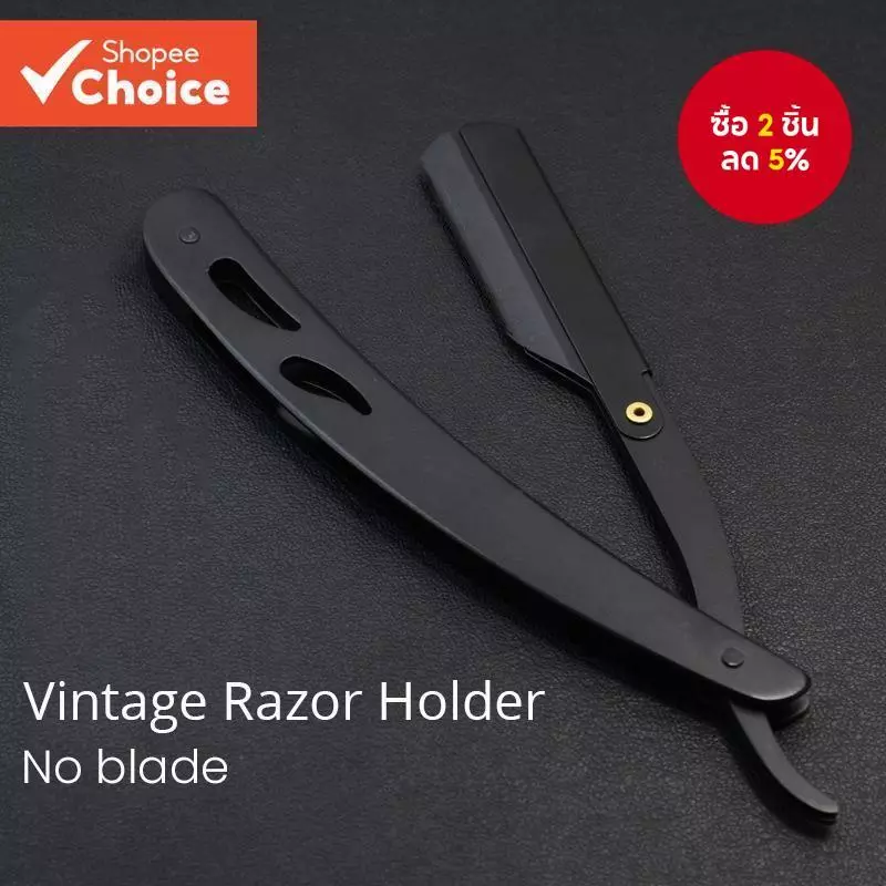 สีสัน Professional Manual Shaver Straight Edge Stainless Steel Sharp Barber Razor พับโกน Beard Cutter