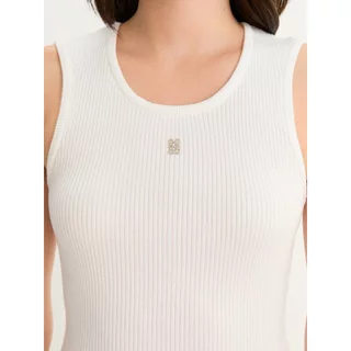 [Pomelo] เสื้อกล้ามถักคอกลมลายทาง / Striped Scoop Neck Knit Tank Top