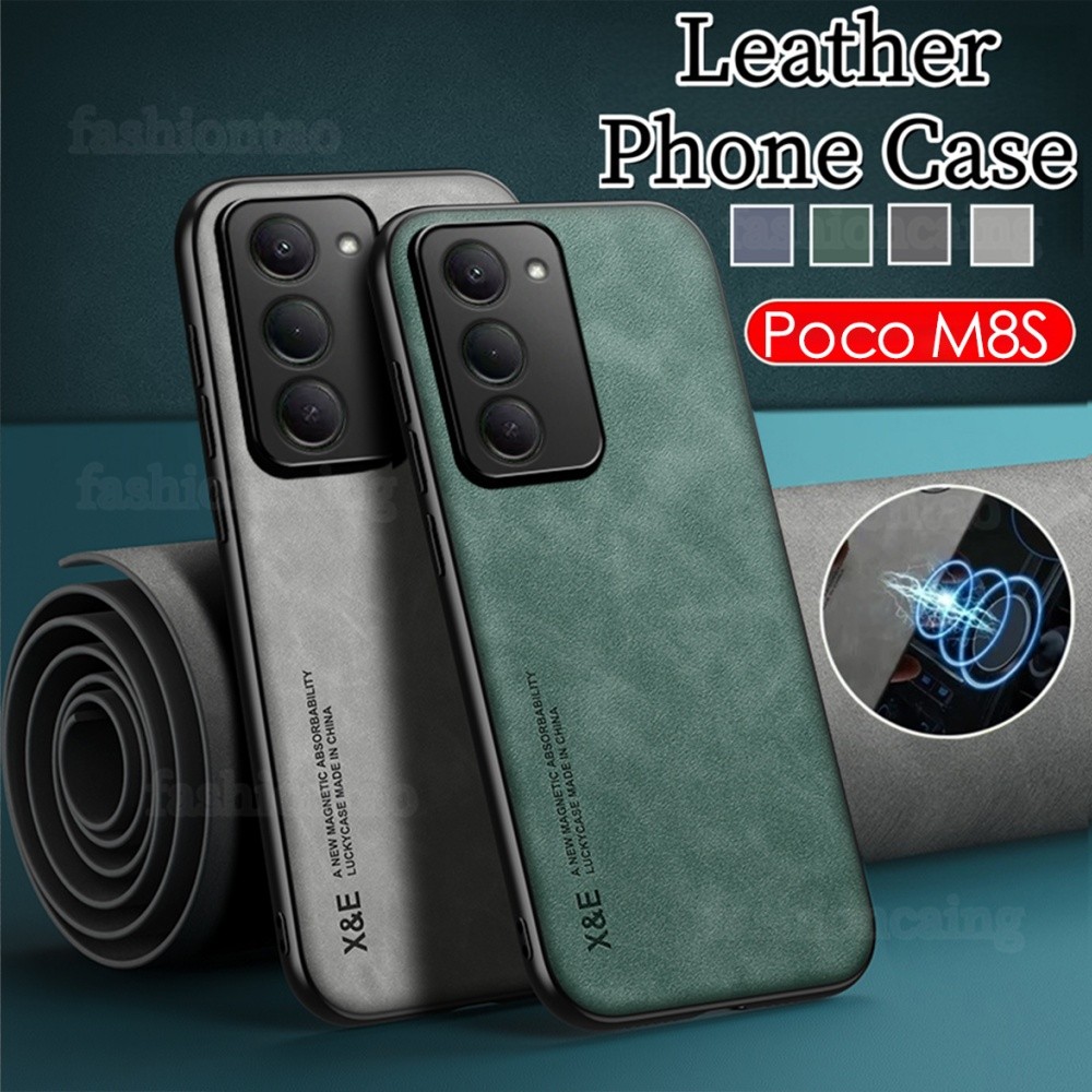 สําหรับ Xiaomi Poco M8 M 8 S M8s M8Pro M8 S Pro PocoM8s PocoM8Pro 5G 2026 หรูหราหนังเคสโทรศัพท์กันกร