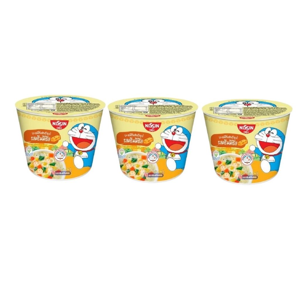 นิสชิน บะหมี่มินิถ้วยกึ่งสำเร็จรสครีมมีชีส Nissin Mini Cup Creamy Cheese 40g.