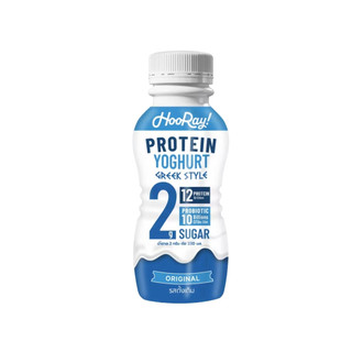 ฮูเร่ โยเกิร์ตโปรตีนสไตล์กรีกรสธรรมชาติ Hooray Protein Yoghurt Greek 230ml.