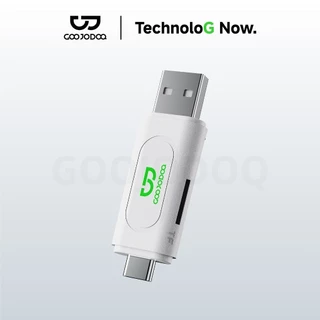 GOOJODOQ TF / SD เครื่องอ่านการ์ดหน่วยความจำพอร์ต USB C ความเร็ว 480Mbps เข้ากันได้กับ Mac - Book