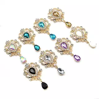 [H&S] 32*60 มม.สําหรับเย็บปักถักร้อย Rhinestone ปุ่มผม Manualidades อุปกรณ์เสริม Diy Flat ba เข็มกลัดเครื่องประดับอุปกรณ์เสริม {th}