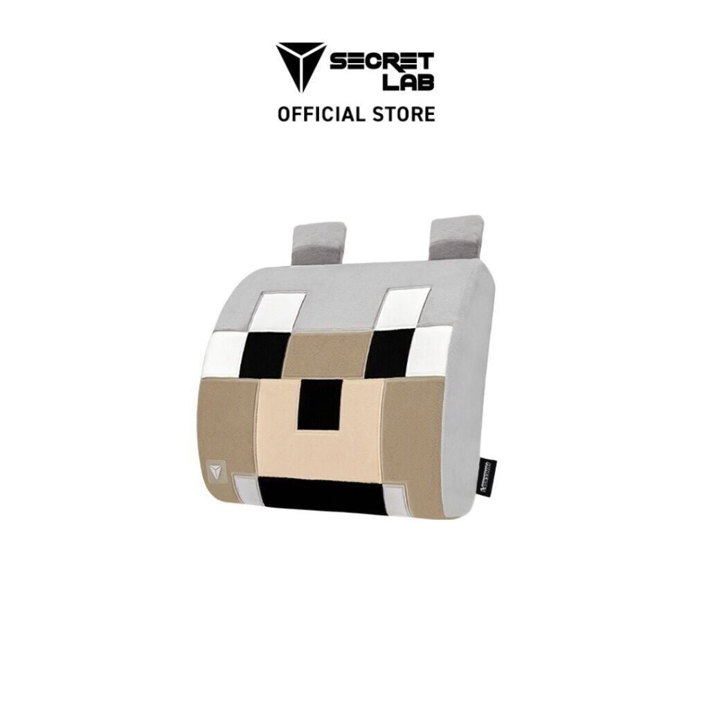 Secretlab Memory Foam Lumbar Pillow—Minecraft Wolf Edition หมอนรองหลังเมมโมรี่โฟม