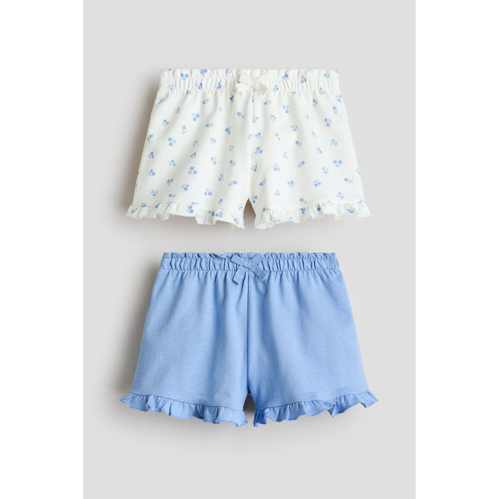 H&M(เอชแอนด์เอ็ม) กางเกงขาสั้นผ้าสเวต 2 ชิ้น ตกแต่งระบาย เด็กหญิง 1348450_2