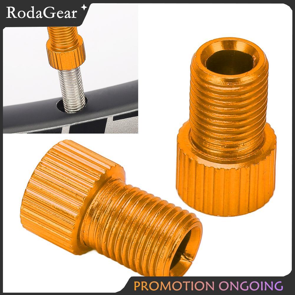 RodaGear Converter จักรยานเสือภูเขา 2 ชิ้นชุดขั้วต่อปั๊ม Wearproofตัวแปลงภูเขาตัวแปลงจักรยานอะแดปเตอร์ภูเขาบริการอะแดปเตอร์ตัวเชื่อมต่อสีเหลืองทอง (ทอง)