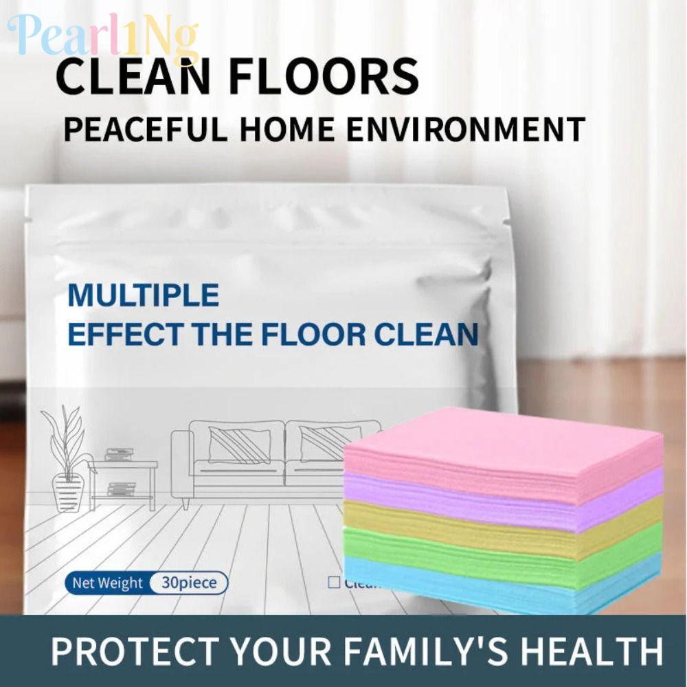PEARLTH 30/60/100pcs Multi Surface Cleaner, Brightening Multi-Effect เม็ดทําความสะอาดพื้น, ของขวัญทําความสะอาดและถูพื้น การกักเก็บกลิ่นหอม Dissolvable แผ่นทําความสะอาด