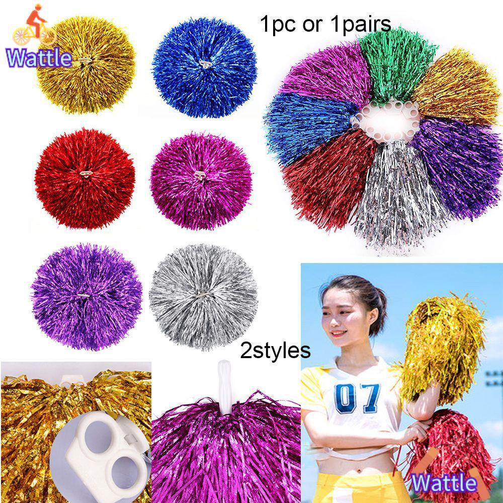 WATTLE 1 ชิ้น/1 คู่เชียร์ลีดเดอร์เชียร์บอลชุดเครื่องแต่งกายแฟนซี Double hole handle Dance Party Decorator