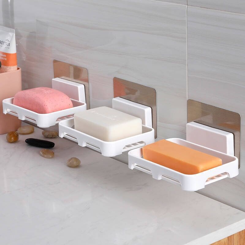JoyTray ที่วางสบู่ วางสบู่ในห้องน้ำติดผนัง ไม่ต้องเจาะผนัง พลาสติก