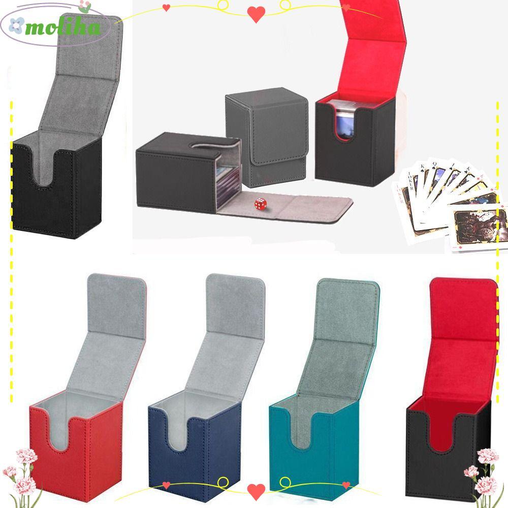 MOLIHA Game MTG Trading Card Holder, Organizer Collectible Game Deck Box, Collection Box PU Storage Protectors Storage Box Children