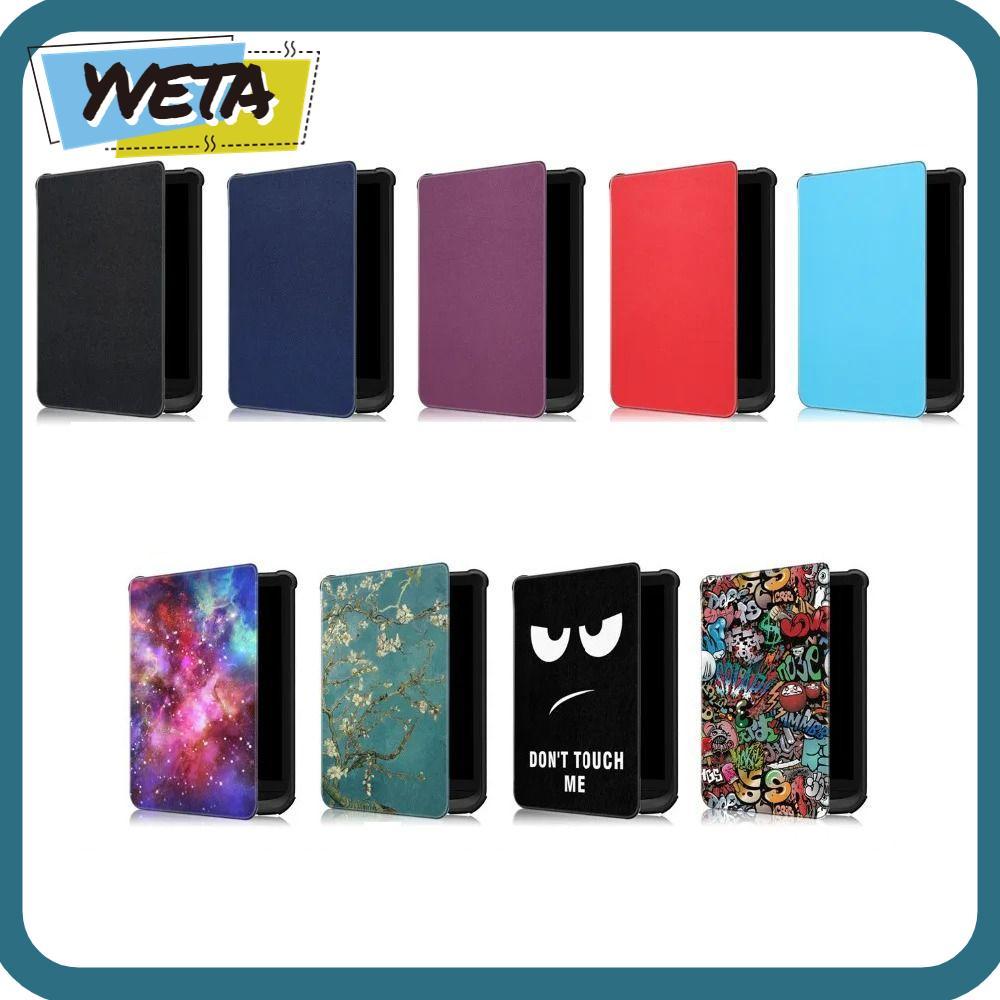 YVETA E-Reader ,สวมใส่อัตโนมัติ Sleep/Wake เกราะป้องกัน, 2024 Soft TPU Slim Folio Cover สําหรับ Pock