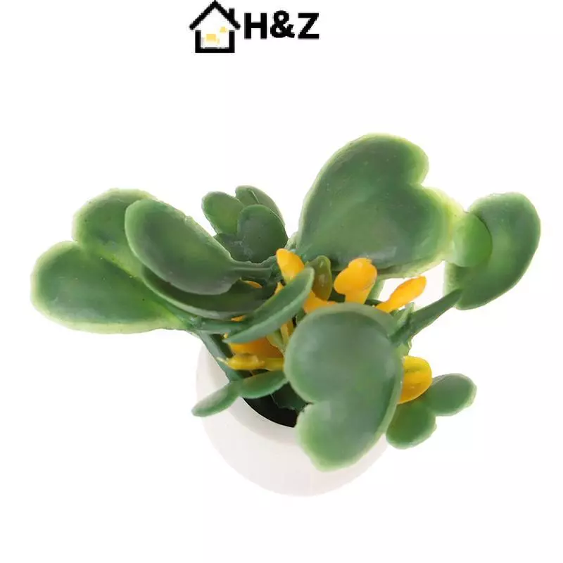 HZ 1:12 Dollhouse Miniature พืชสีเขียวในกระถาง thumbnail 6