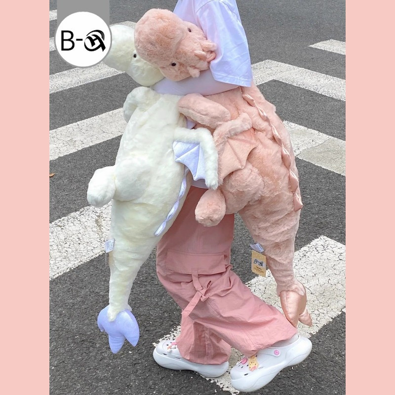 BHQ ของเล่นตุ๊กตามังกรบินขนาดเล็ก ตุ๊กตามังกร ตุ๊กตายาว ขนาดใหญ่ 70/110cm ของขวัญวันเกิด
