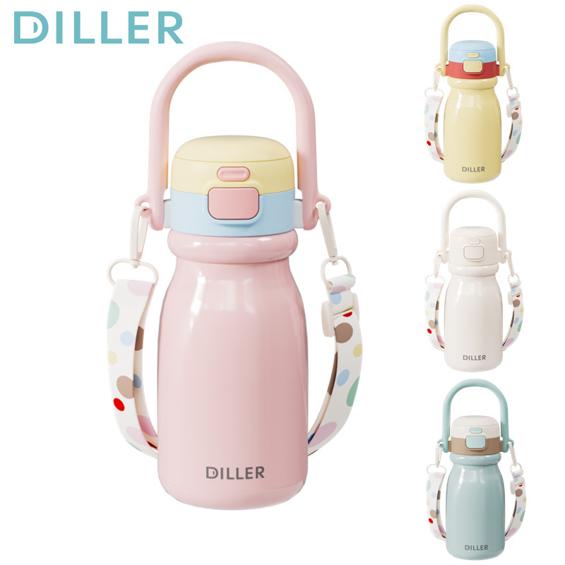 Diller Thermos Ace Bottle - เก็บความเย็นหรือร้อน สแตนเลส 316 กันรั่ว 520ml D9327