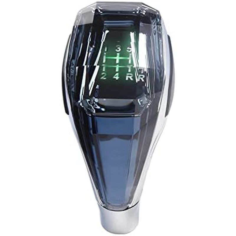 สีดําและเงินเกียร์ธรรมดารถ Universal LED สําหรับ Gn KnKnobleviramidshiftkn ลูกบิดคันโยกด้ามจับหัว 55