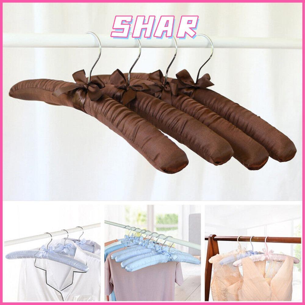 SHAR 5PCS ไม้แขวนเสื้อ Coat Jacket Rack ไม้แขวนเสื้อฟองน้ํา